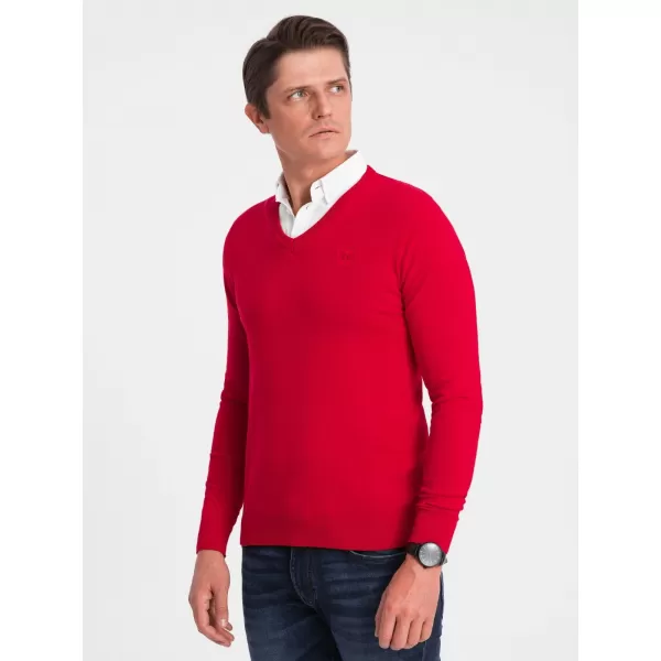  Pulover pentru bărbați OMBRE OM-SWSW-0102 ROŞU 