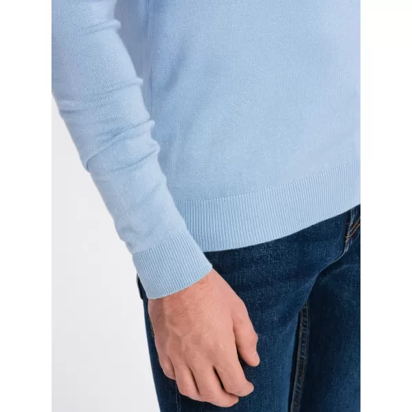  Pulover pentru bărbați OMBRE OM-SWBS-0107 ALBASTRU DESCHIS 
