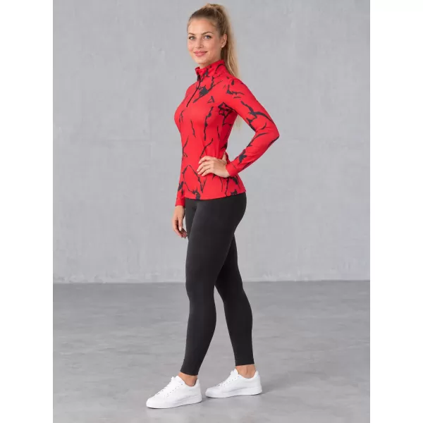  Premium cu hanoracte termo funcțional pentru femei ALTISPORT VOJ/ALW052TER03 ROŞU 