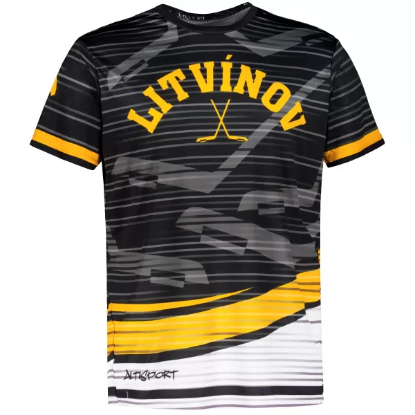  Tricou funcțional premium pentru bărbați ALTISPORT VOJ/ALM046TR01 NEGRU 