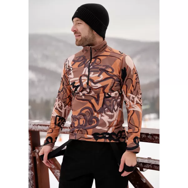  Premium cu hanorac termo funcțional pentru bărbați ALTISPORT VOJ/ALM054TER03 MARO 