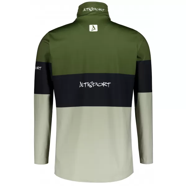  Premium cu hanorac termo funcțional pentru bărbați ALTISPORT VOJ/ALM051TER03 KAKI 
