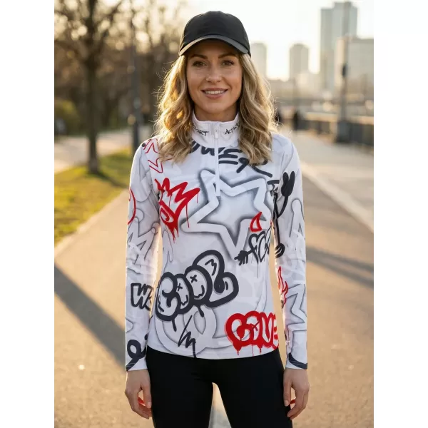  Premium cu hanoracte termo funcțional pentru femei ALTISPORT VOJ/ALW054TER03 GRI -RED 