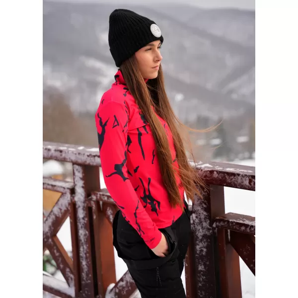  Premium cu hanoracte termo funcțional pentru femei ALTISPORT VOJ/ALW052TER03 ROŞU 