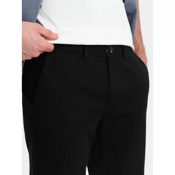  Pantaloni OMBRE OM-PACP-0186 NEGRU 