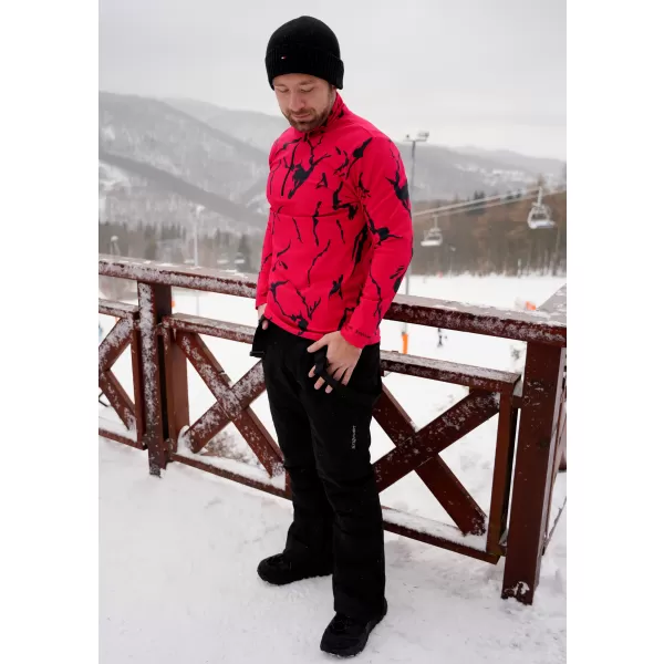  Premium cu hanorac termo funcțional pentru bărbați ALTISPORT VOJ/ALM052TER03 ROŞU 