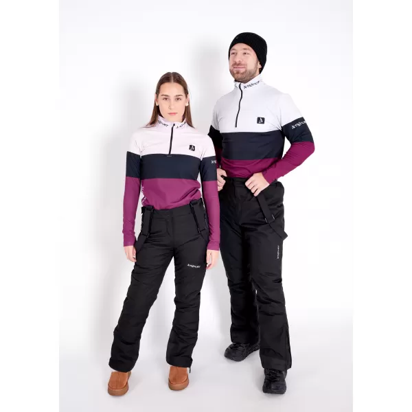  Premium cu hanorac termo funcțional pentru bărbați ALTISPORT VOJ/ALM051TER03 BURGUNDIA 