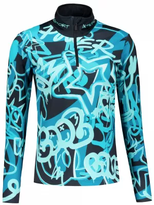 Premium cu hanoracte termo funcțional pentru femei ALTISPORT VOJ/ALW054TER03 NEGRU -BLUE