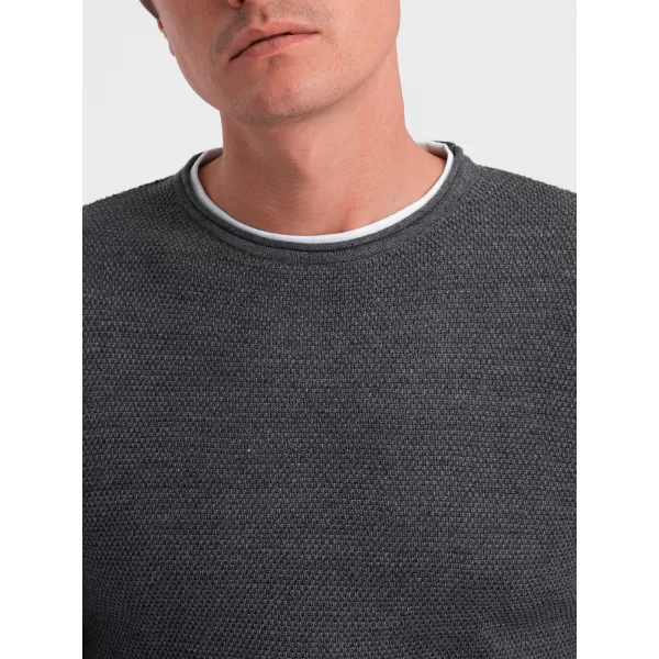  Pulover pentru bărbați OMBRE OM-SWSW-0103 GRAFIT MELANGE 