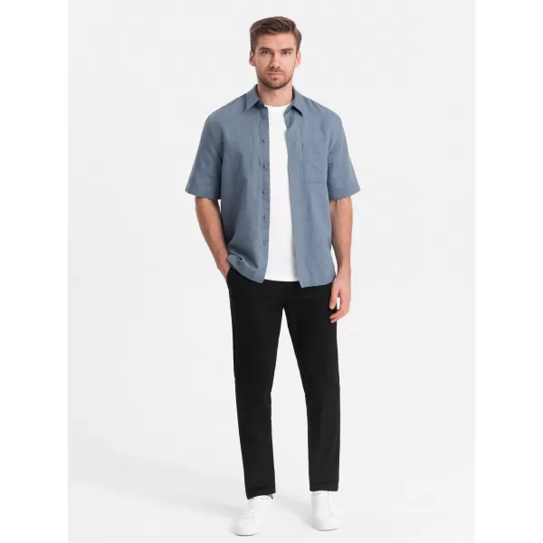  Pantaloni OMBRE OM-PACP-0186 NEGRU 