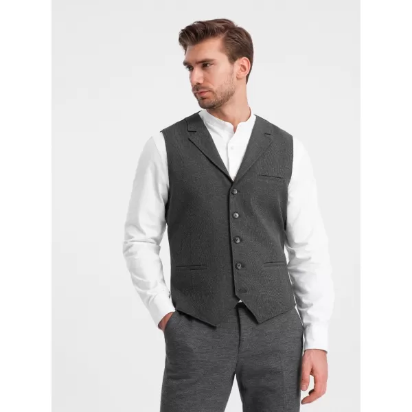  Vestă OMBRE OM-BLZV-0109 GRAFIT 