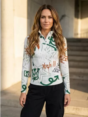 Premium cu hanoracte termo funcțional pentru femei ALTISPORT VOJ/ALW054TER03 VERDE -BROWN