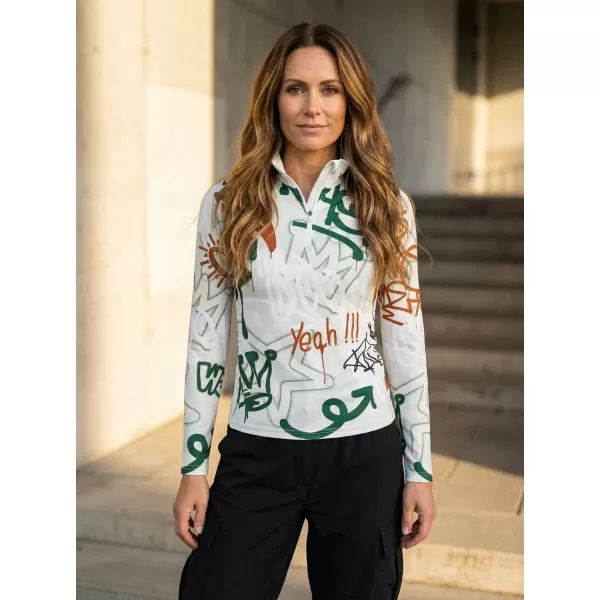  Premium cu hanoracte termo funcțional pentru femei ALTISPORT VOJ/ALW054TER03 VERDE -BROWN 