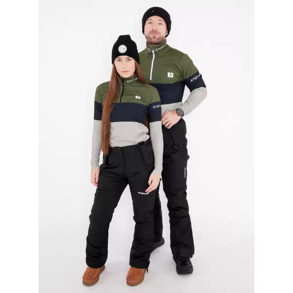  Premium cu hanorac termo funcțional pentru bărbați ALTISPORT VOJ/ALM051TER03 KAKI 
