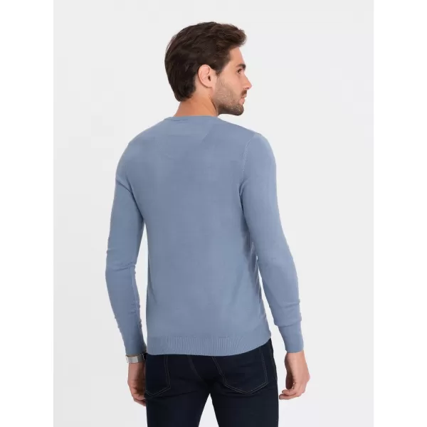  Pulover pentru bărbați OMBRE OM-SWBS-0106 ALBASTRU DESCHIS 