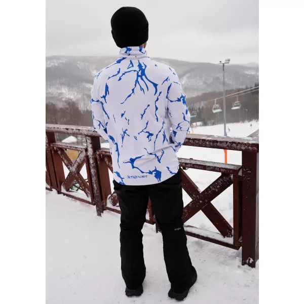  Premium cu hanorac termo funcțional pentru bărbați ALTISPORT VOJ/ALM052TER03 ALB 