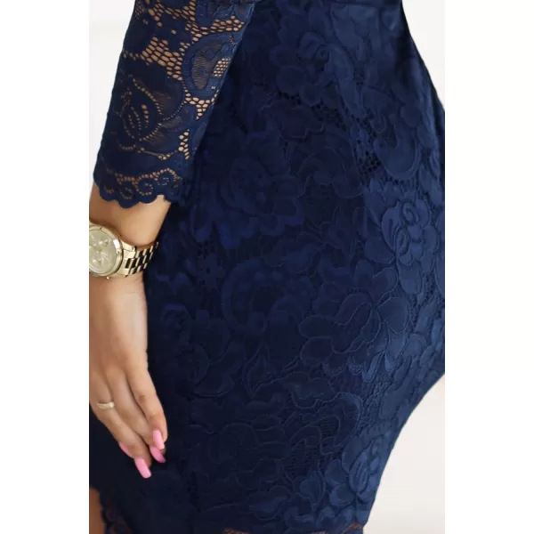  Rochie NUMOCO 170-15 ALBASTRU ÎNCHIS 