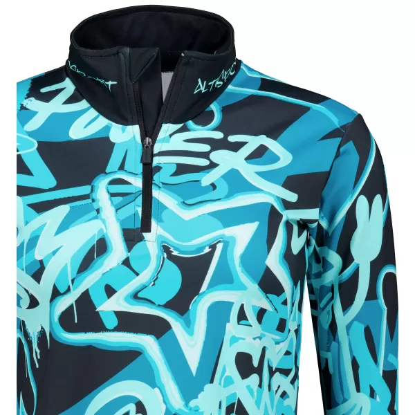  Premium cu hanoracte termo funcțional pentru femei ALTISPORT VOJ/ALW054TER03 NEGRU -BLUE 
