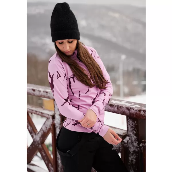 Premium cu hanoracte termo funcțional pentru femei ALTISPORT VOJ/ALW052TER03 ROZ 
