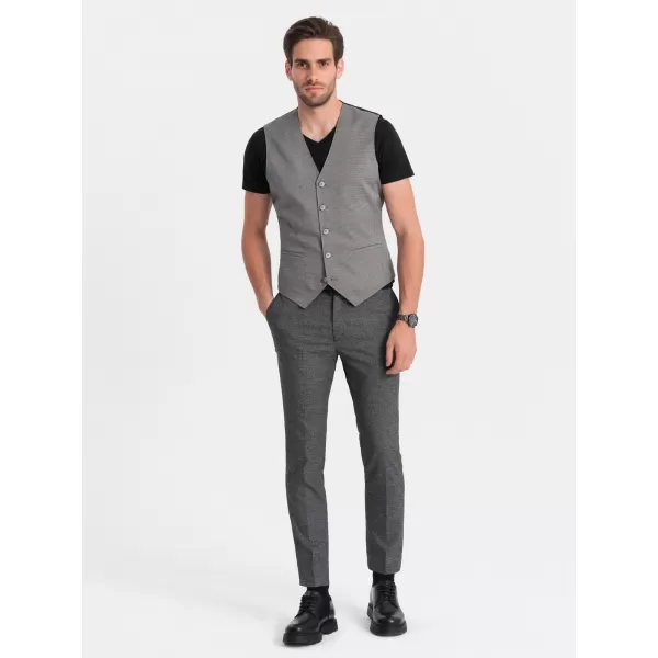  Vestă OMBRE OM-BLZV-0111 GRI 