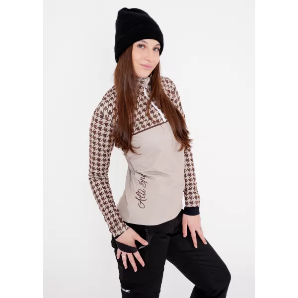  Premium cu hanoracte termo funcțional pentru femei ALTISPORT VOJ/ALW048TER03 MARO 
