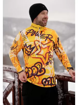 Premium cu hanorac termo funcțional pentru bărbați ALTISPORT VOJ/ALM054TER03 CHIHLIMBAR
