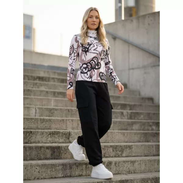  Premium cu hanoracte termo funcțional pentru femei ALTISPORT VOJ/ALW054TER03 ALB -GRAY 