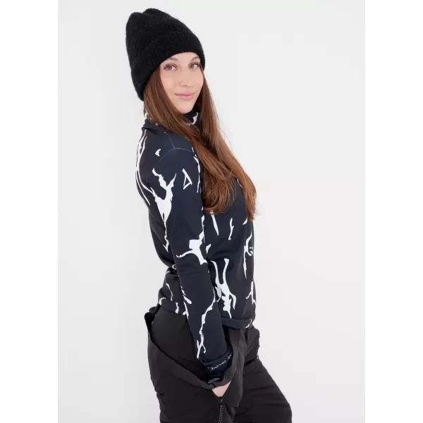  Premium cu hanoracte termo funcțional pentru femei ALTISPORT VOJ/ALW052TER03 NEGRU 