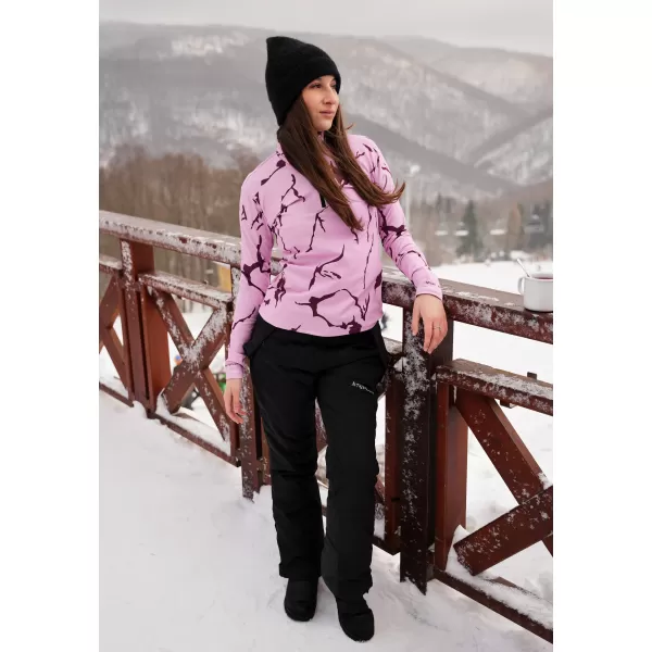  Premium cu hanoracte termo funcțional pentru femei ALTISPORT VOJ/ALW052TER03 ROZ 