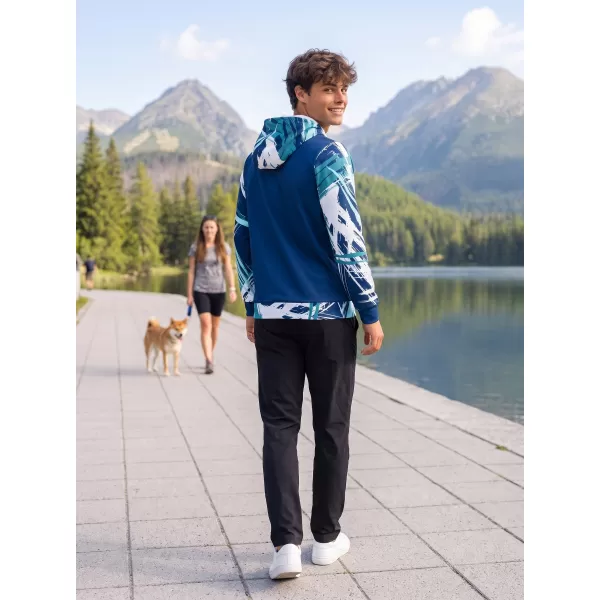  Hanorac funcțional premium pentru bărbați ALTISPORT VOJ/ALM039MI01 ALBASTRU MARIN 