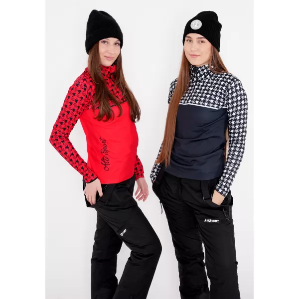  Premium cu hanoracte termo funcțional pentru femei ALTISPORT VOJ/ALW048TER03 ROŞU 