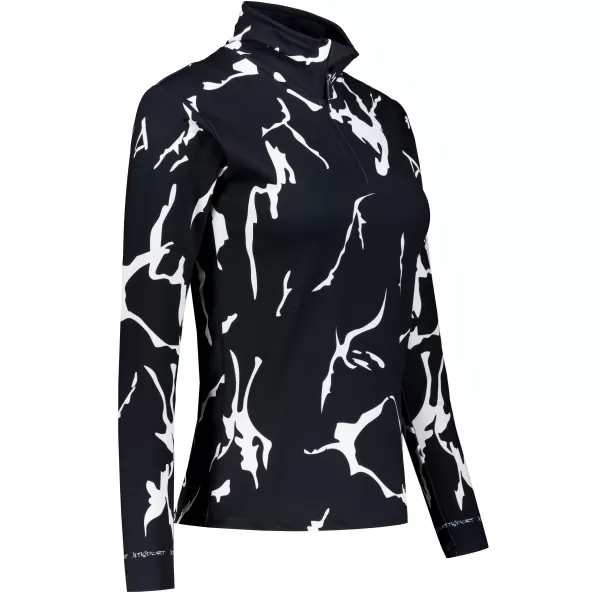  Premium cu hanoracte termo funcțional pentru femei ALTISPORT VOJ/ALW052TER03 NEGRU 