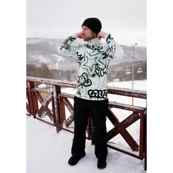  Premium cu hanorac termo funcțional pentru bărbați ALTISPORT VOJ/ALM054TER03 VERDE 