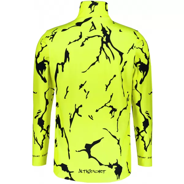  Premium cu hanorac termo funcțional pentru bărbați ALTISPORT VOJ/ALM052TER03 NEON VERDE 