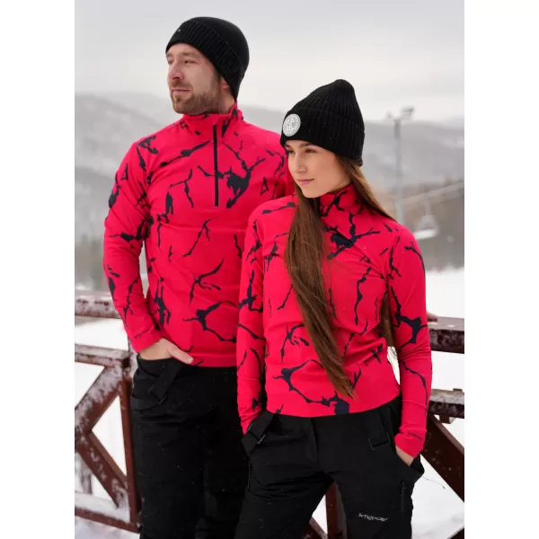  Premium cu hanoracte termo funcțional pentru femei ALTISPORT VOJ/ALW052TER03 ROŞU 