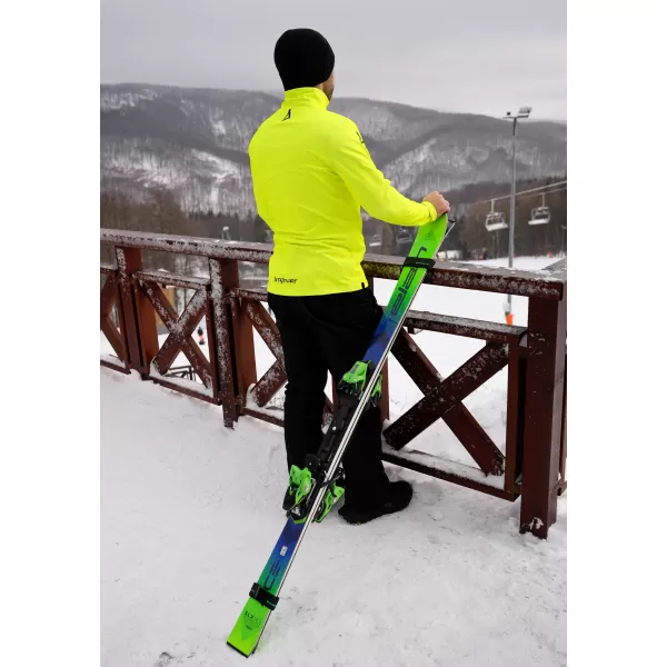  Premium cu hanorac termo funcțional pentru bărbați ALTISPORT VOJ/ALM000TER03 NEON GALBEN 