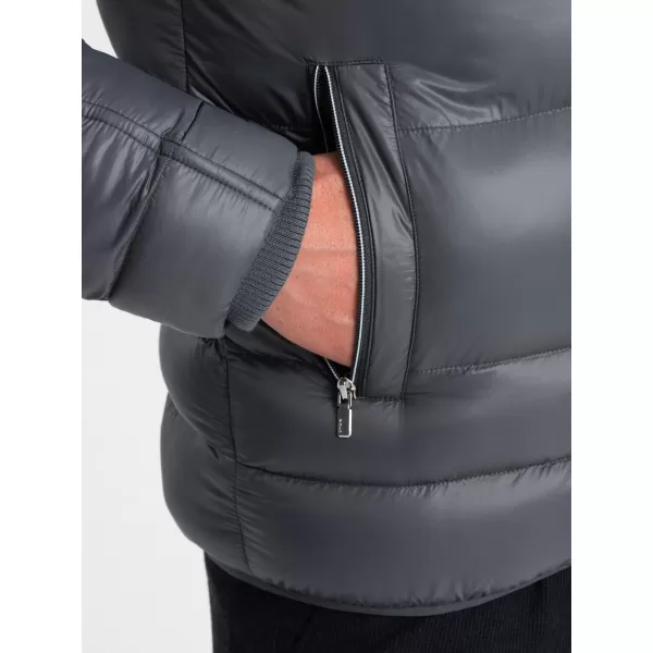  Geacă de iarnă pentru bărbați OMBRE OM-JAHP-22FW-010 GRAFIT 