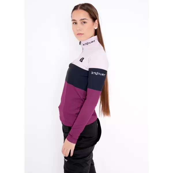  Premium cu hanoracte termo funcțional pentru femei ALTISPORT VOJ/ALW051TER03 BURGUNDIA 