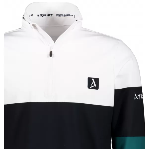 Premium cu hanorac termo funcțional pentru bărbați ALTISPORT VOJ/ALM051TER03 ALB -GREEN 