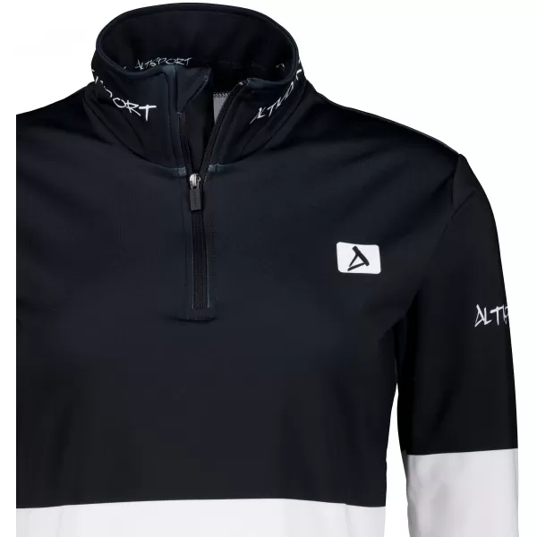  Premium cu hanoracte termo funcțional pentru femei ALTISPORT VOJ/ALW051TER03 ALB -NEGRU 