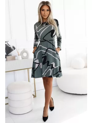 Rochie NUMOCO 576-1 MĂSLIN CU UN MODEL