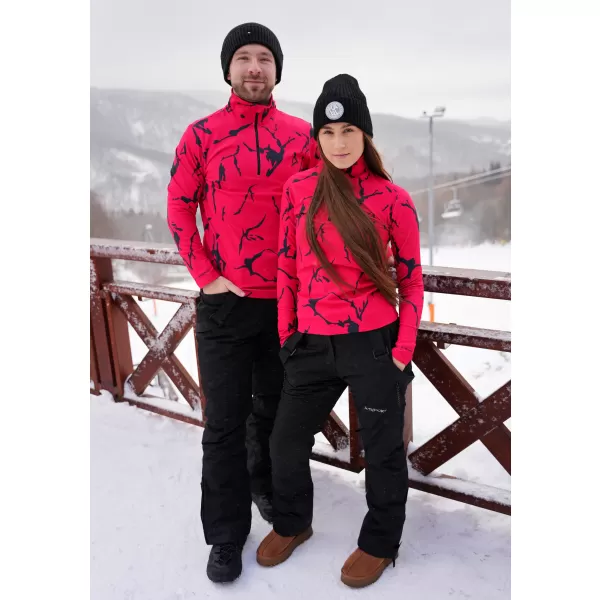  Premium cu hanorac termo funcțional pentru bărbați ALTISPORT VOJ/ALM052TER03 ROŞU 