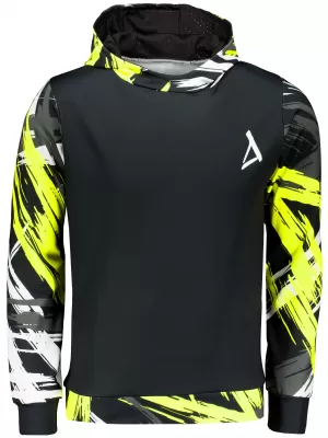 Hanorac funcțional premium pentru bărbați ALTISPORT VOJ/ALM039MI01 NEGRU SI GALBEN