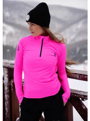 Premium cu hanoracte termo funcțional pentru femei ALTISPORT VOJ/ALW000TER03 FLUO ROZ