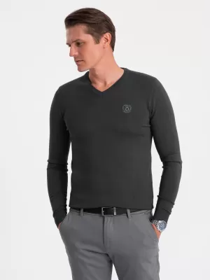 Pulover pentru bărbați OMBRE OM-SWBS-0107 GRAFIT