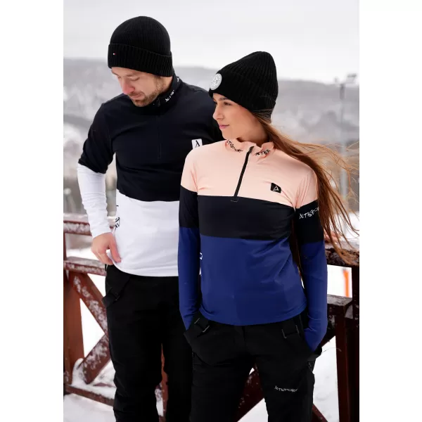  Premium cu hanoracte termo funcțional pentru femei ALTISPORT VOJ/ALW051TER03 PORTOCALIU/ALBASTRU 