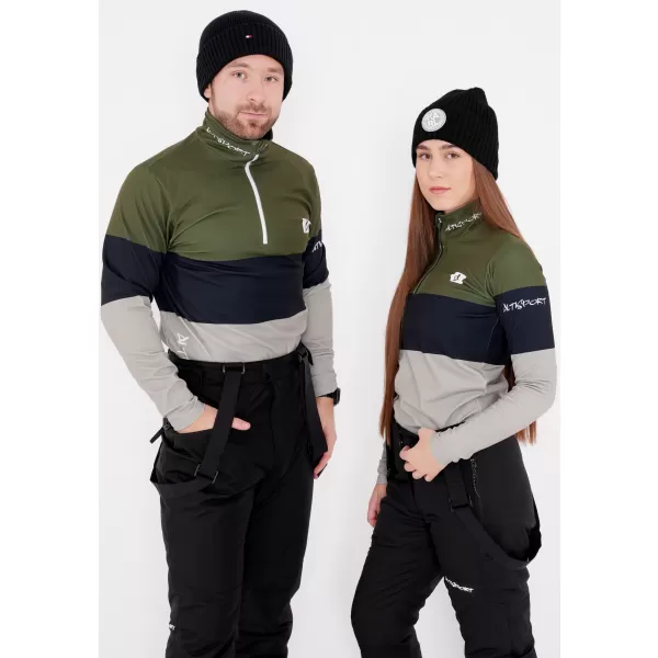  Premium cu hanoracte termo funcțional pentru femei ALTISPORT VOJ/ALW051TER03 KAKI 