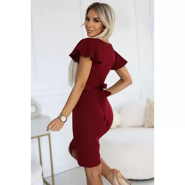  Rochie NUMOCO NINA 479-7 BURGUNDIA 