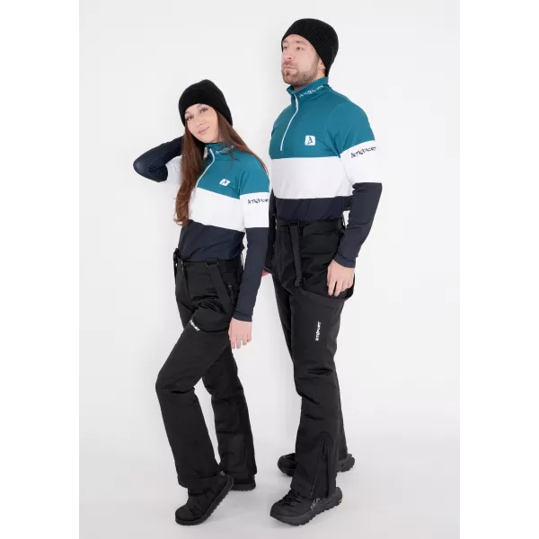  Premium cu hanorac termo funcțional pentru bărbați ALTISPORT VOJ/ALM051TER03 KEROSEN/NEGRU 