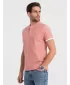 Mens t -thirt cu guler OMBRE OM-TSCT-0156 ROZ